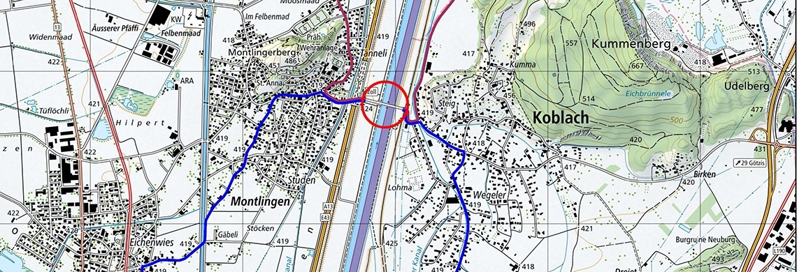 Orthofotografie Rheinbr&uuml;cke Montlingen&ndash;Koblach bald fertig saniert